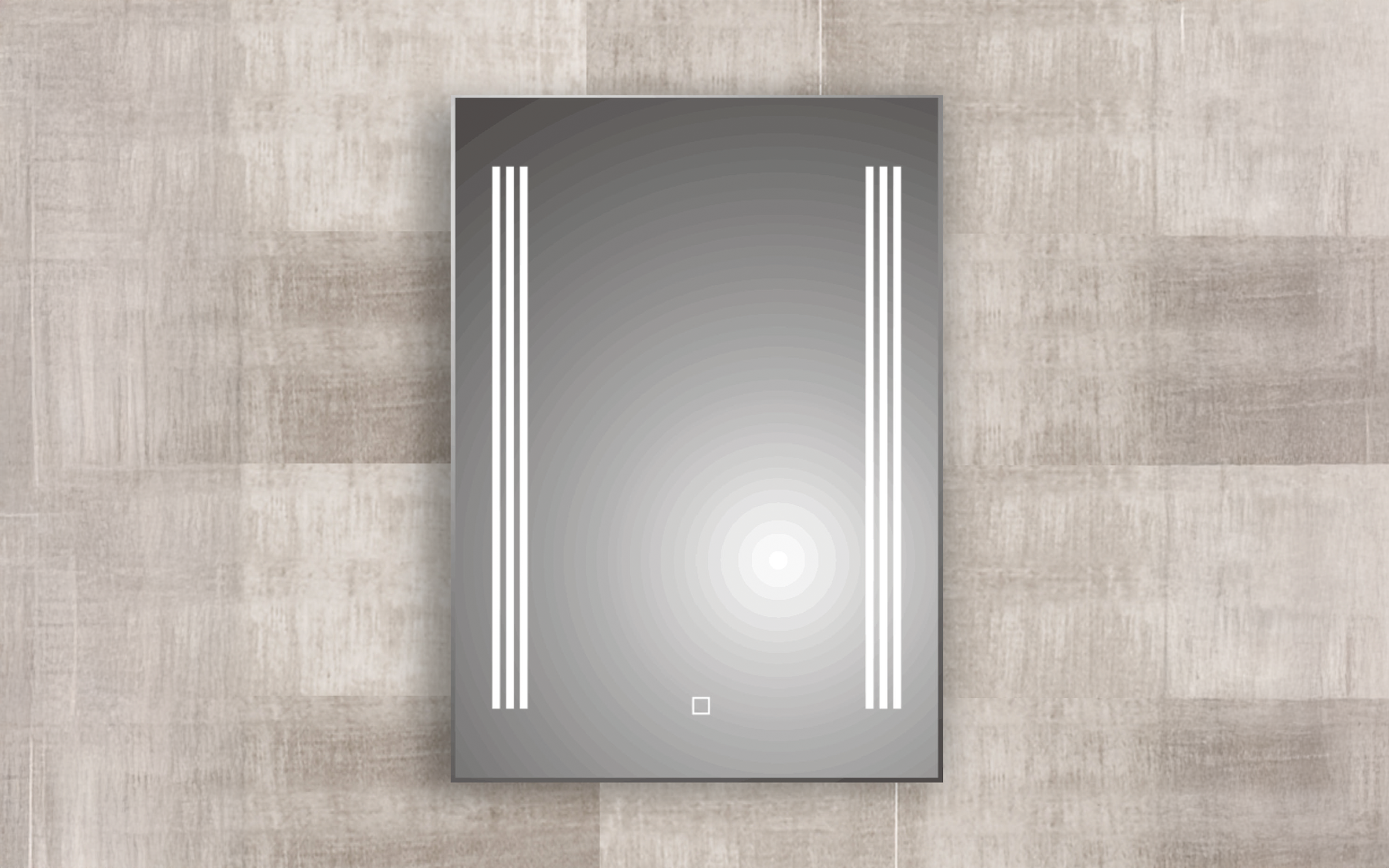 ICL 1979 TRACY Bathroom mirror with LED lights, 50/70 cm  1
